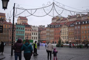 A square in the Old Town district, Warsaw.